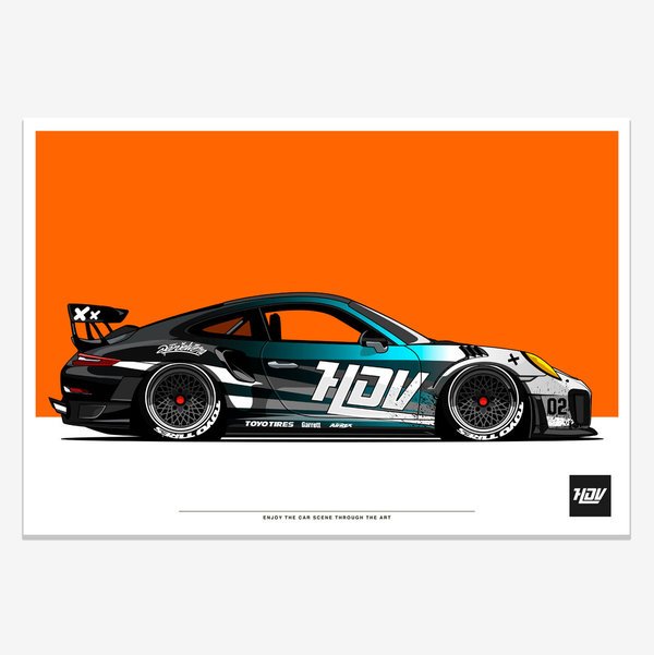 HDV Brand Porsche GT2RS Artwork